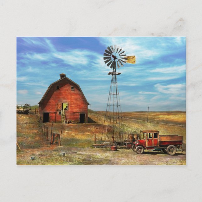Land - ND - Ackerbau 1936 Postkarte (Vorderseite)