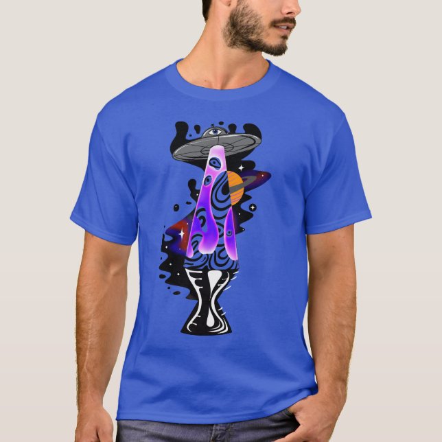 Land Negative Space Lava Lamp T-Shirt (Vorderseite)