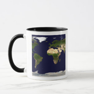Land-Oberfläche, seichtes Wasser und schattiertes Tasse