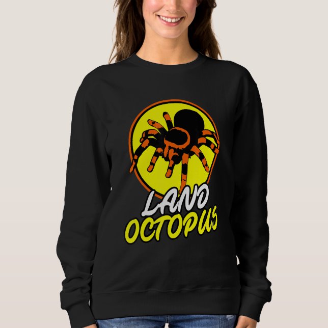 Land Octopus Tarantula Vintag Sunset Sweatshirt (Vorderseite)