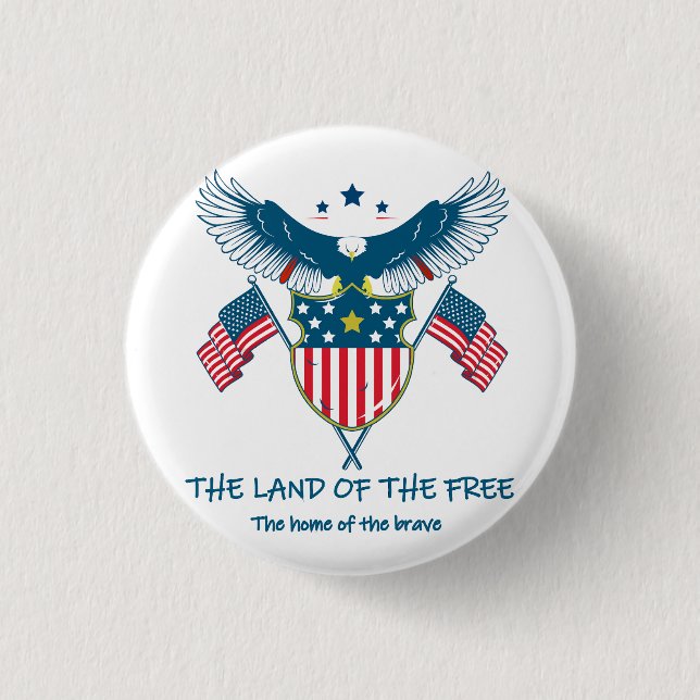 Land of the Free Eagle Button (Vorderseite)