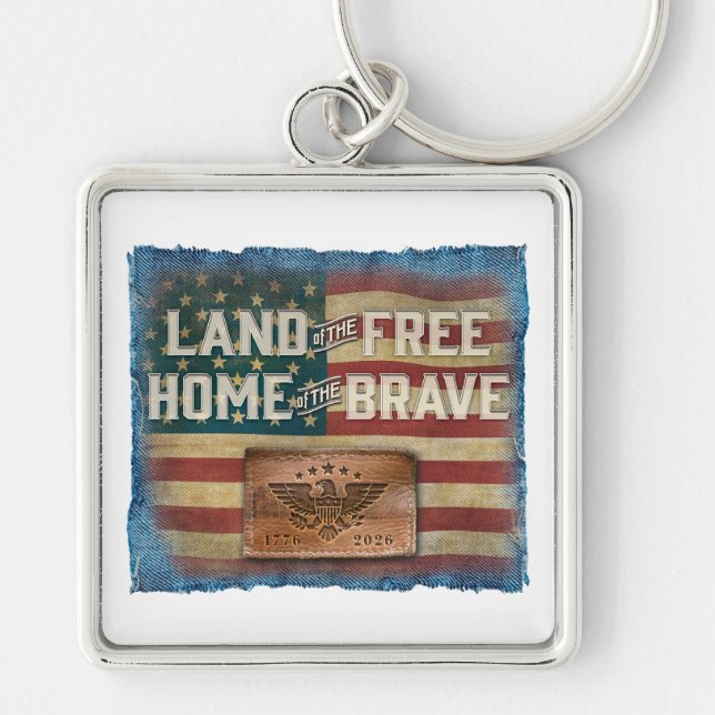 Land of the Free - Keychain Schlüsselanhänger (Vorne)