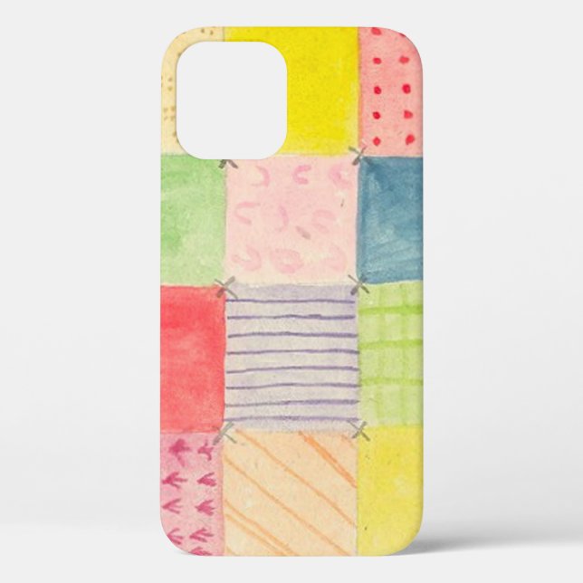 Land Patchwork iPhone 12 Fall Case-Mate iPhone Hülle (Rückseite)
