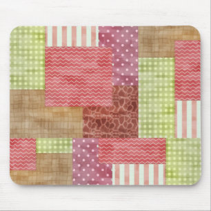 Land-Patchwork-schickes Muster Quiltblocks Mousepad