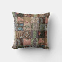Land Patchwork Steppdecke, 3D Textur.