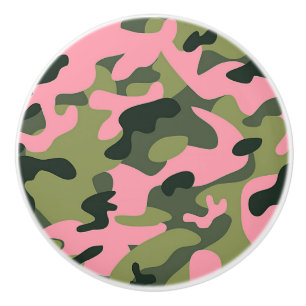 Land Pink Grün Army Camo Tarnmuster Keramikknauf