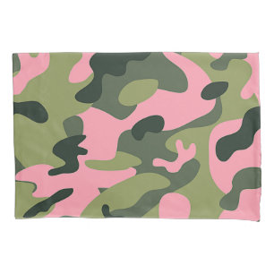 Land Pink Grün Army Camo Tarnmuster Kissenbezug