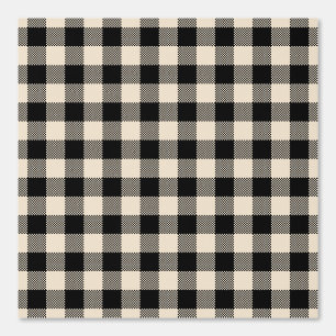Land Plaid/Schwarz Tapete