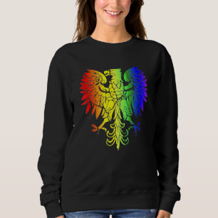 Land Polen Gay Pride Adler Polnischer Gay Pride Sweatshirt