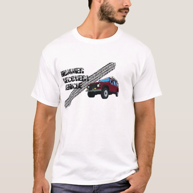 Land Rover-Reifen-Kennzeichen T-Shirt (Vorderseite)