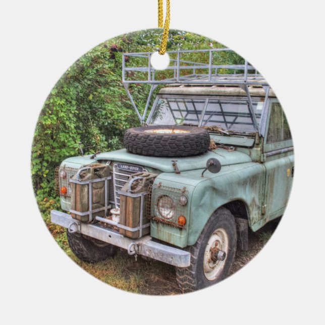 Land Rover Reihe III 109 Keramikornament (Vorne)