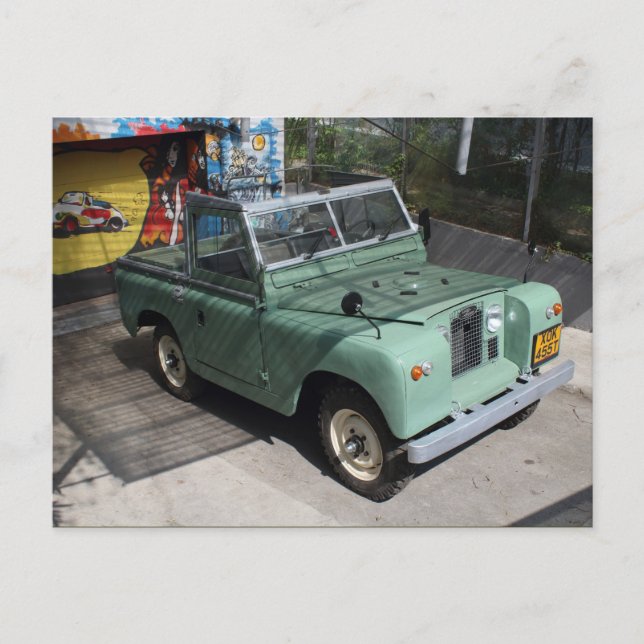 Land Rover Series II SWB Postkarte (Vorderseite)