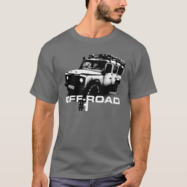 Land Rover-Verteidigerillustration T-Shirt (Vorderseite)