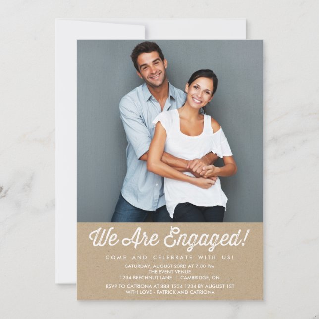 LAND RUSTIK | EINLADUNG DER FOTO-EINGABEPARTEI (Vorderseite)