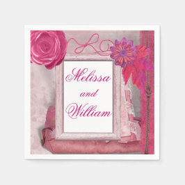 Land Rustikal Schöne Lila Serviette