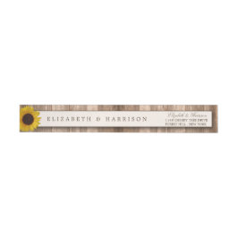Land Rustikale Sonnenblumen & Braun-Holz Hochzeit