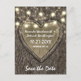 Land Rustikaler Eichenbaum speichern Datum Karten