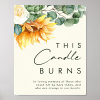 Land Sonnenblumen Licht gelb diese Kerze Burns