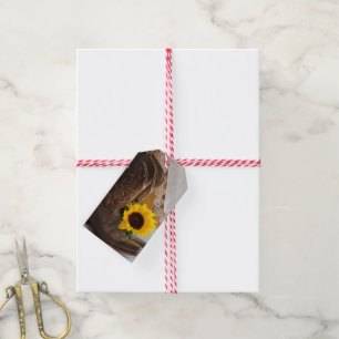Land Sonnenblumen und Spitzen Western Quinceañera Geschenkanhänger