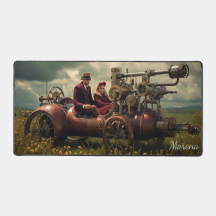 Land Steampunk-Abenteuer - Majestätische Fahrt Schreibtischunterlage