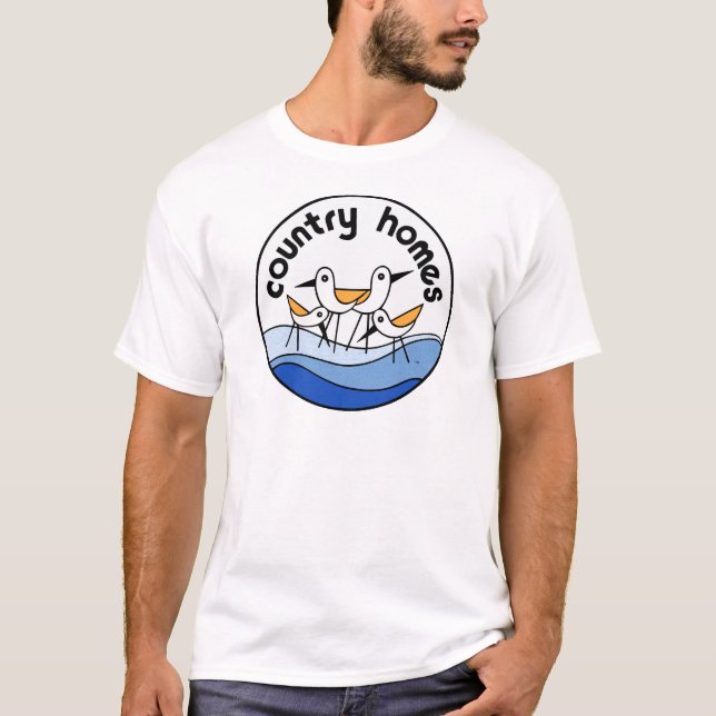 Land steuert Logo automatisch an T-Shirt (Vorderseite)