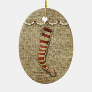 Land Stocking-Schmuck Keramikornament
