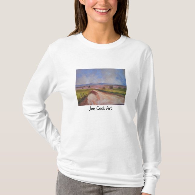 Land-Straße, Jon Koch-Kunst T-Shirt (Vorderseite)