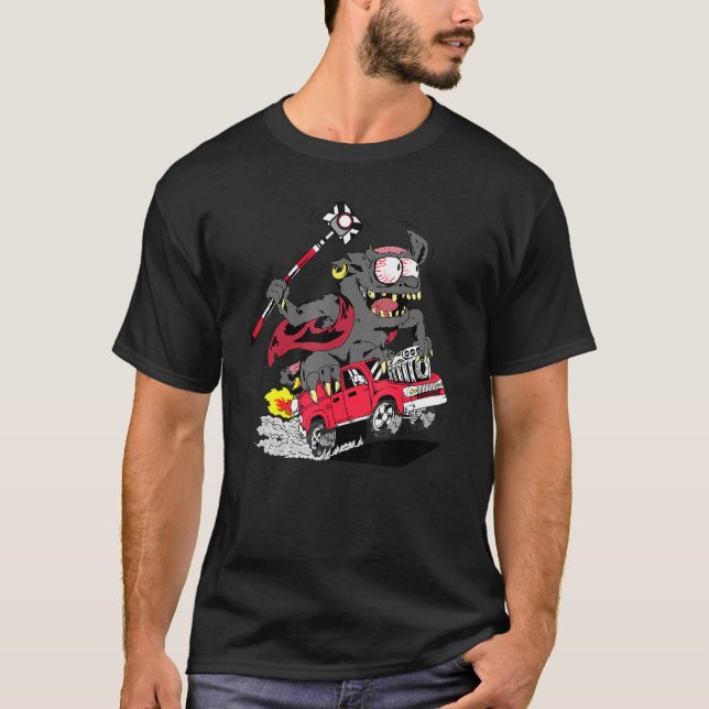 Land Surveyon Monster, wo mein Stamm Land Survey T-Shirt (Vorderseite)