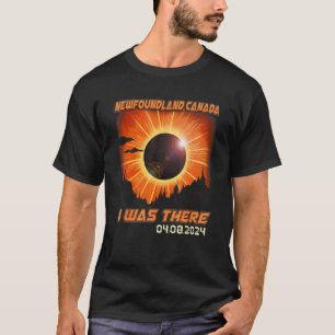 Land Total Solar Eclipse 2024 Neufundland T-Shirt