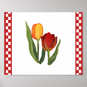 Land-Tulpe-Druck Poster