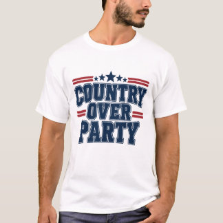 Land über Partei Politik T-Shirt