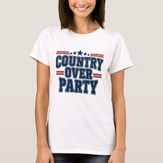 Land über Partei Politik T-Shirt