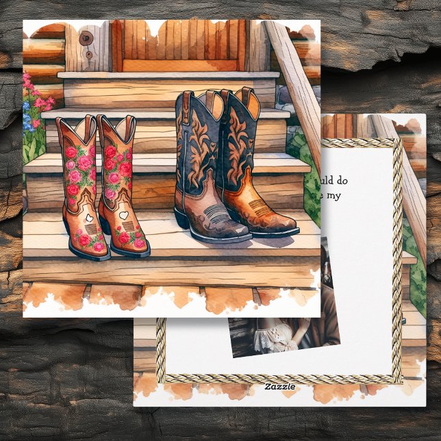 Land und Western Rustikaler Valentinstag Feiertagskarte (Von Creator hochgeladen)