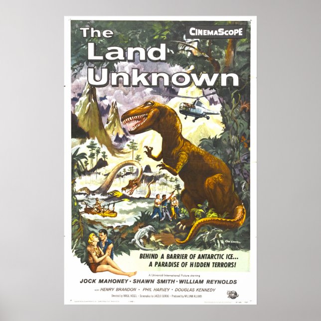 Land Unknown Dinosaur Movie Poster (Vorne)