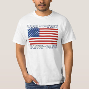 Land vom freien wegen des tapferen T - Shirt