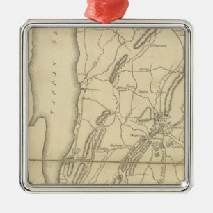 Land vom Frog's Point bis zum Croton River Silbernes Ornament