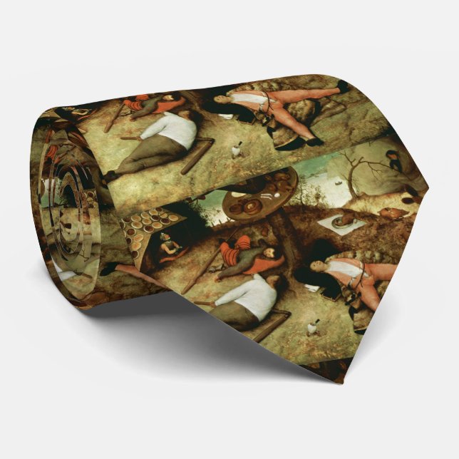 Land von Cockaigne durch Pieter Bruegel das Krawatte (Gerollt)