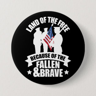 Land von freiem wegen gefallen u. Brave Button