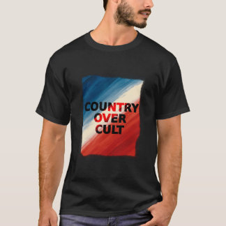 Land vor Leinwand – Patriotische Farbstreifen T-Shirt