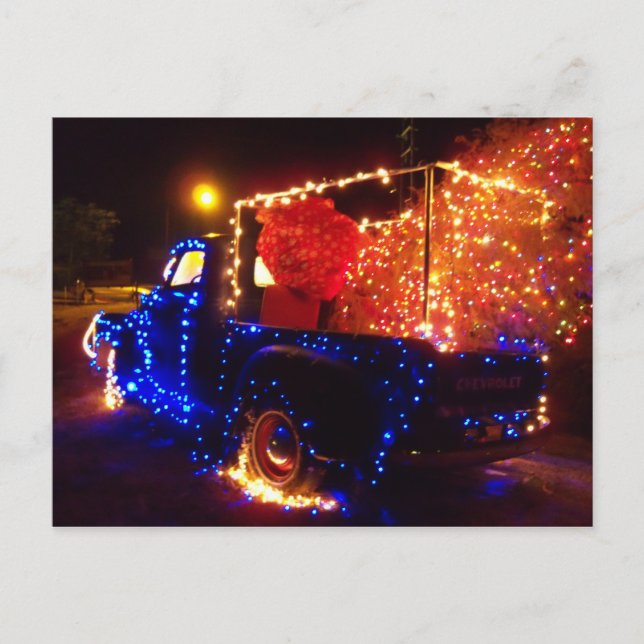Land Weihnachten Lieferwagen Truck Weihnachten Pos (Vorderseite)