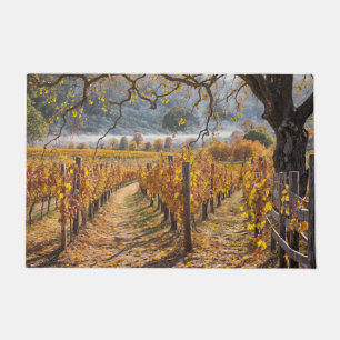 Land Weinberge Herbst Herbstfarben Fußmatte