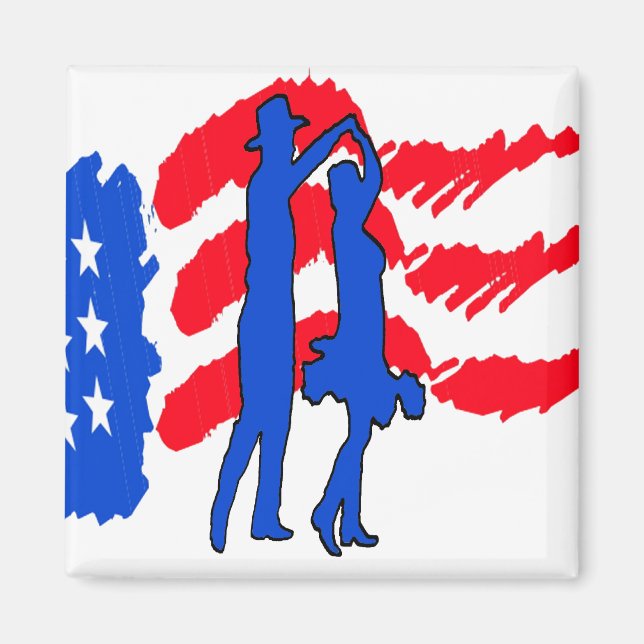 LAND WESTERN DANCING GIFT MAGNET (Vorne)