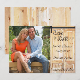 Land Western Foto Save the Date Einladung