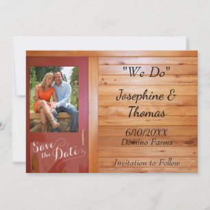 Land Western Foto Save the Date Einladung