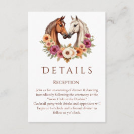 Land Western Pferde Begleitkarte