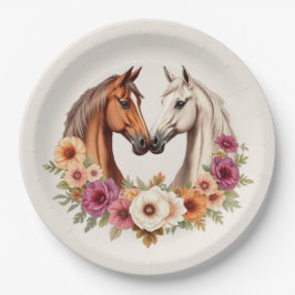 Land Western Pferde Pappteller
