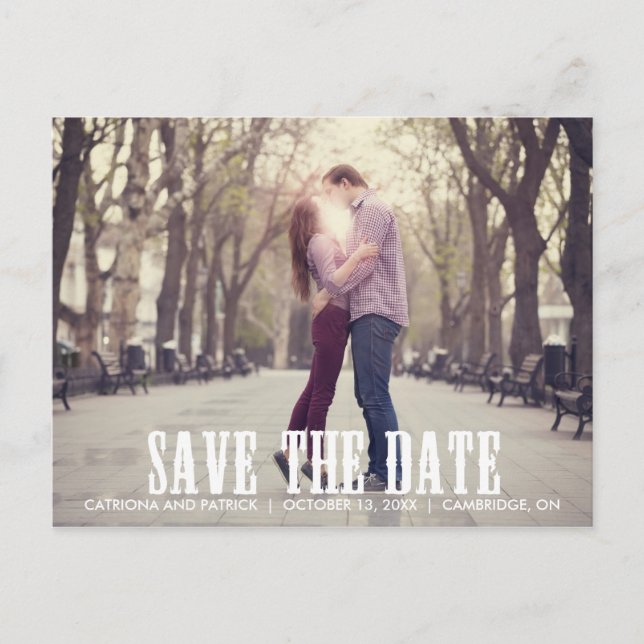 Land Western Save the Date Postkarte (Vorderseite)
