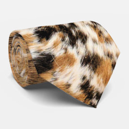 Land-Westernchic-Strudel-Tierpelz-Drucke Krawatte