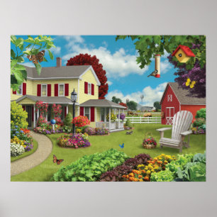 "Land-Zuhause-" Plakat Alan Giana
