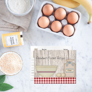 Landbacken-Rezeptkarte Postkarte